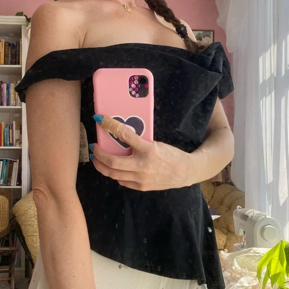 Vivienne Westwood Black Top Draping Corset Open Neck - Picture 10 of 11